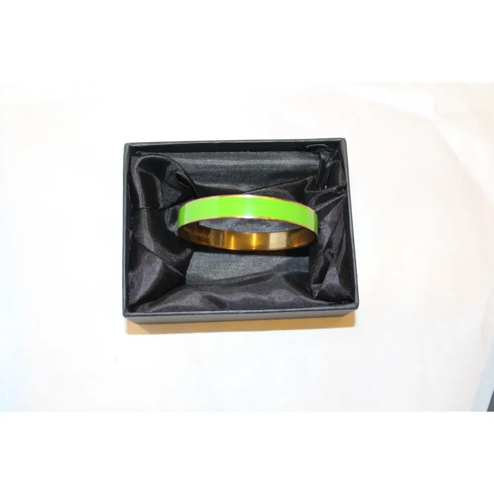 Kate Spade Green/Gold: "Grass is Always Greener" Bangle Bracelet - Picture 5 of 6